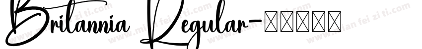 Britannia Regular字体转换